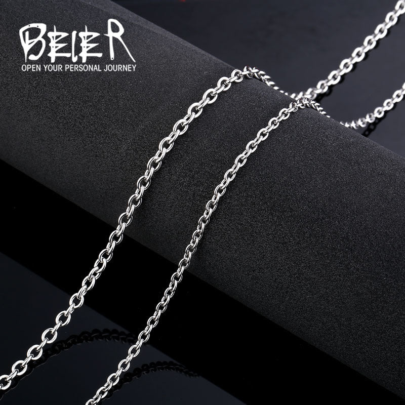 Women's & Men's & Fashion Titanium Steel Stainless And Pendant Necklaces