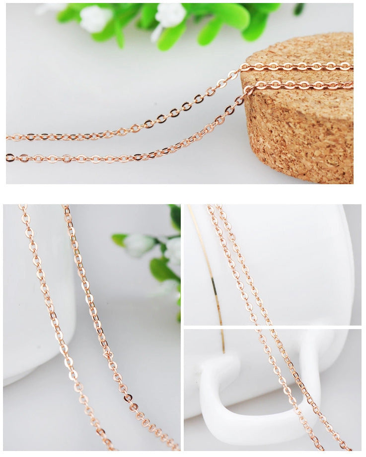 Women's Copper Plating Sier-plated Rose Gold Sier Necklaces