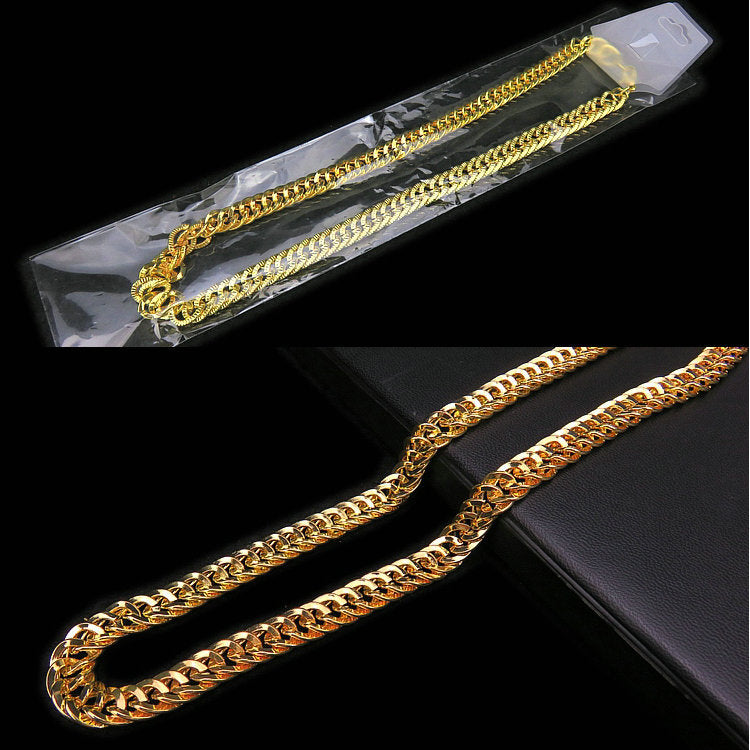 Men's Fair Stall High Imitation Electroplating Faux Necklaces