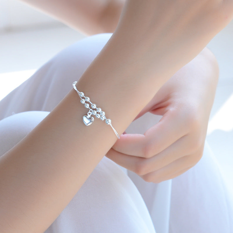 Love Mini-Fußkettchen in Herzform, mehrfarbige Armbänder