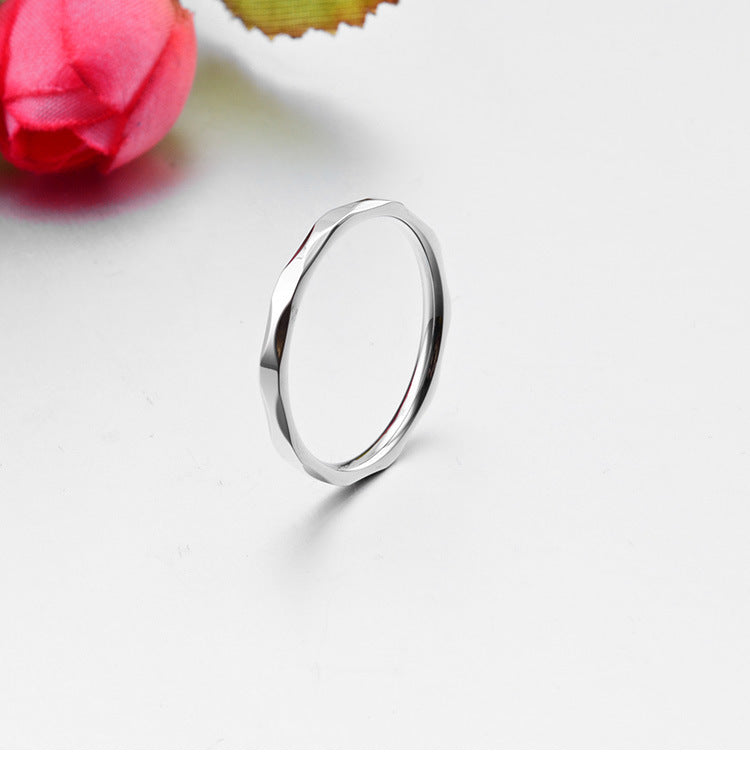 Damen-Paar-Handringe aus Roségold mit feinen Diamanten für kleine Finger