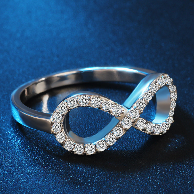 Ornament Infinite Symbol Female Exaggerated And Personalized Rings