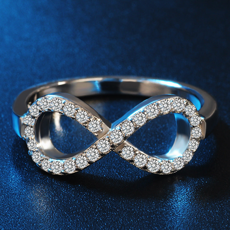 Ornament Infinite Symbol Female Exaggerated And Personalized Rings