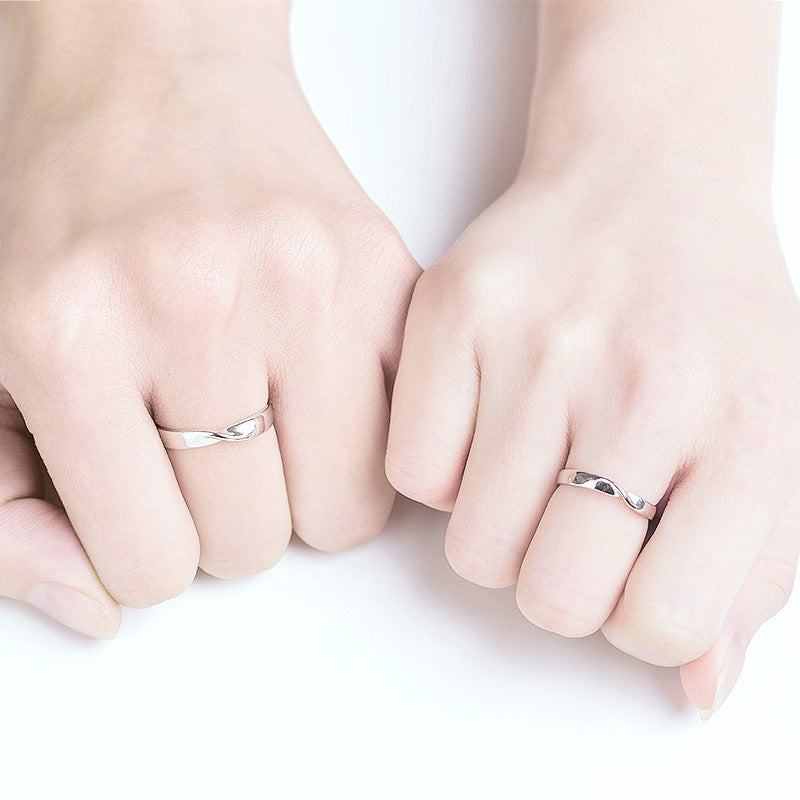 Verstellbare Ringe aus vergoldetem Sterlingsilber für Damen und Herren mit verstellbarer Öffnung