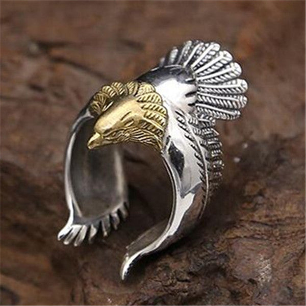 Ornament Color Separation Vintage Eagle Wings Rings
