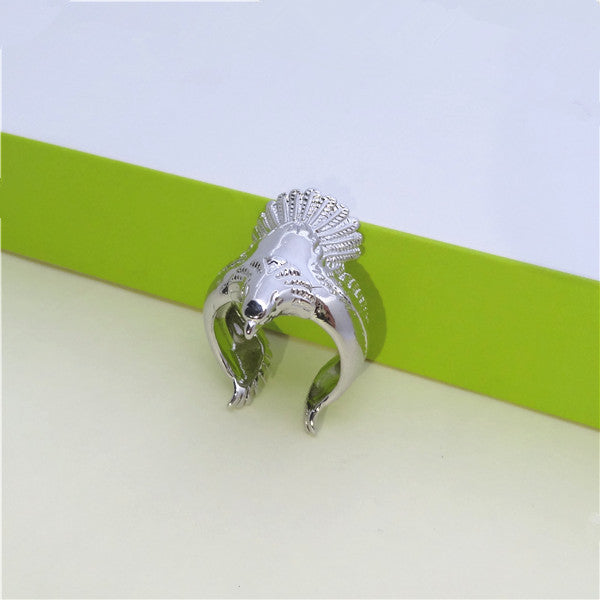 Ornament Color Separation Vintage Eagle Wings Rings