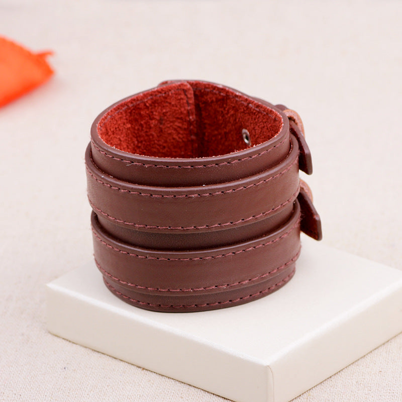 Double Row Belt First Layer Cattle Bracelets