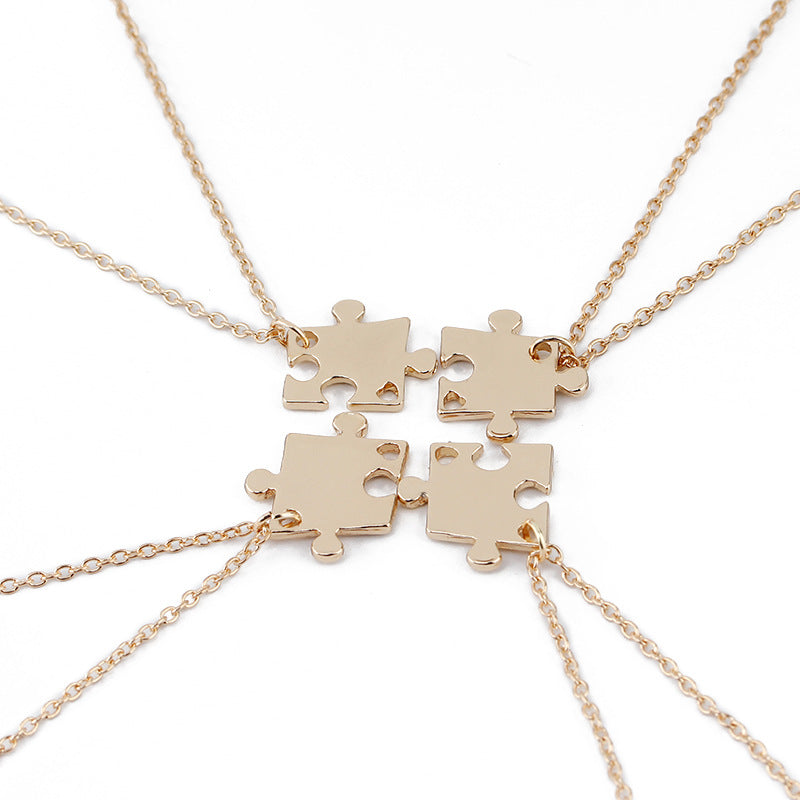 Puzzle créatif couture accessoires bon ami colliers