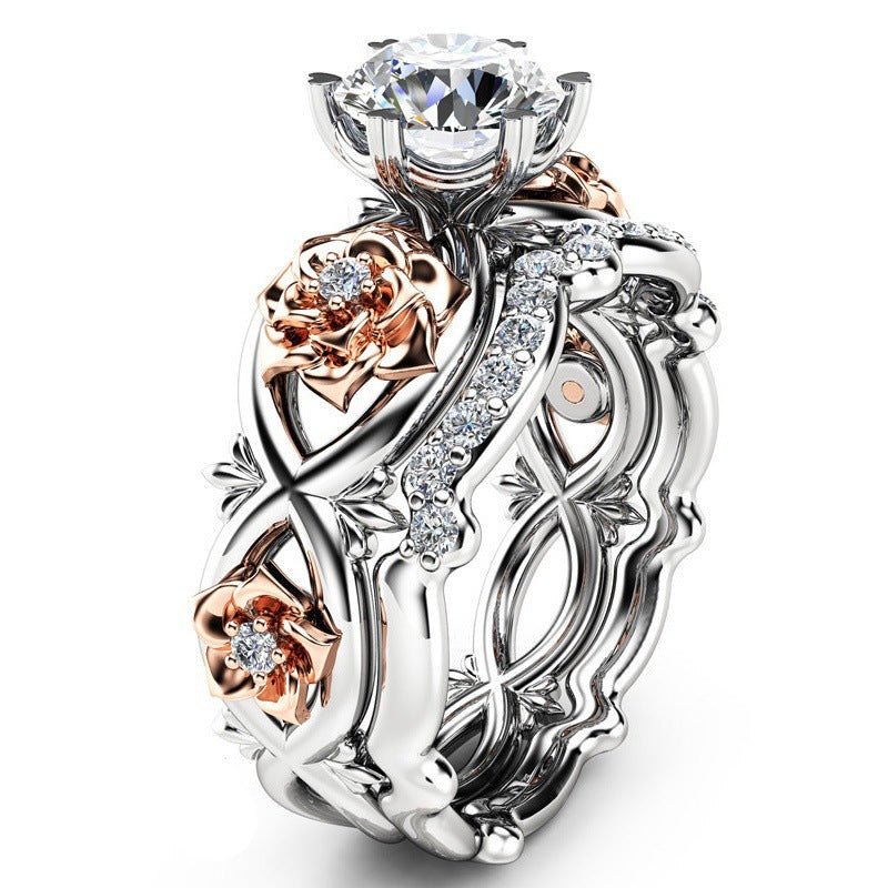Women's Ornament Creative Style Gold Plated Zircon Rings