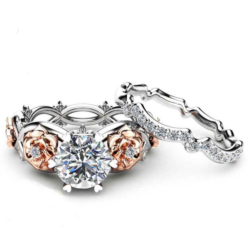Women's Ornament Creative Style Gold Plated Zircon Rings