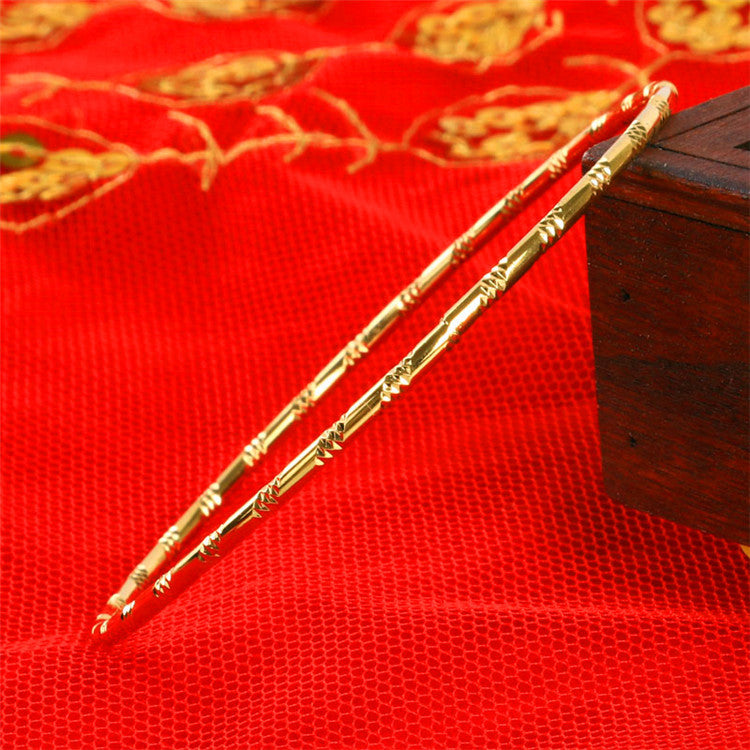Women's Gold-plated Li European Coin Alluvial Gold Bracelet