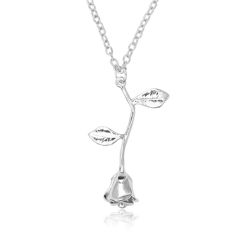 Hollow Rose Pendant Fashion Dignified Flowers Necklaces