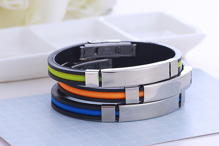 Love Bean Fan-Signatur-Schriftzug-Paar-Fädelarmbänder