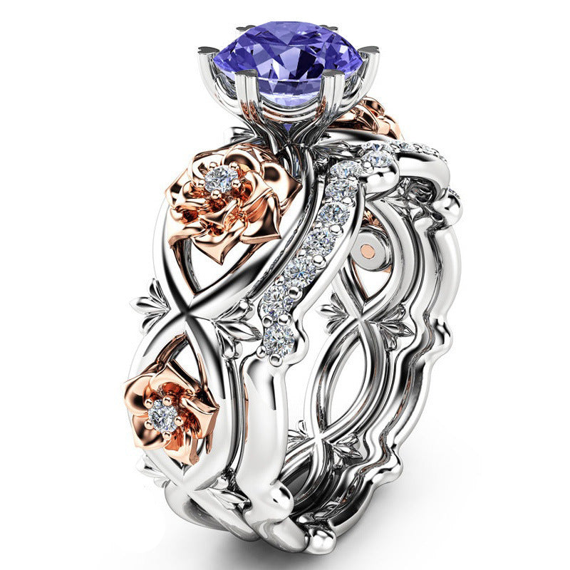 Women's Ornament Creative Style Gold Plated Zircon Rings