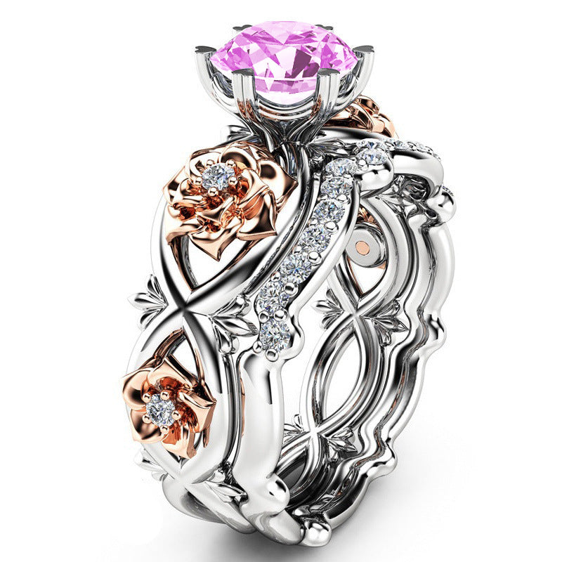 Women's Ornament Creative Style Gold Plated Zircon Rings