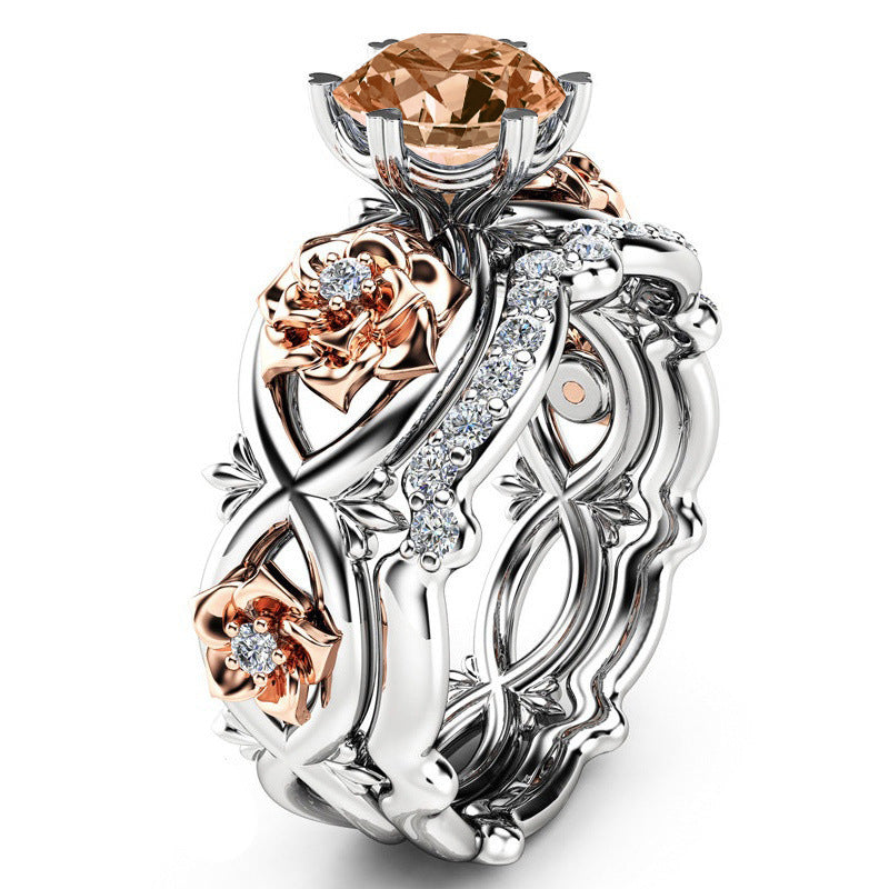 Women's Ornament Creative Style Gold Plated Zircon Rings