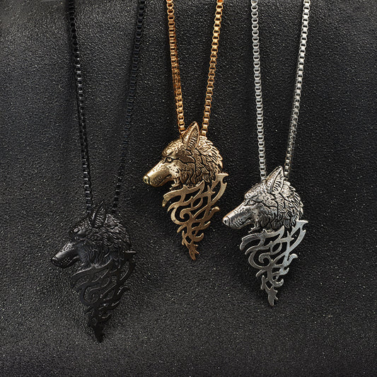 Head Fashion Personality Metal Animal Sweater Necklaces