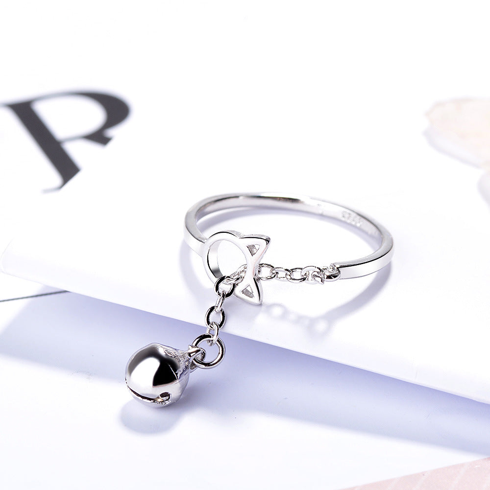 Bell Simple Creative Tassel Open Decoration Rings