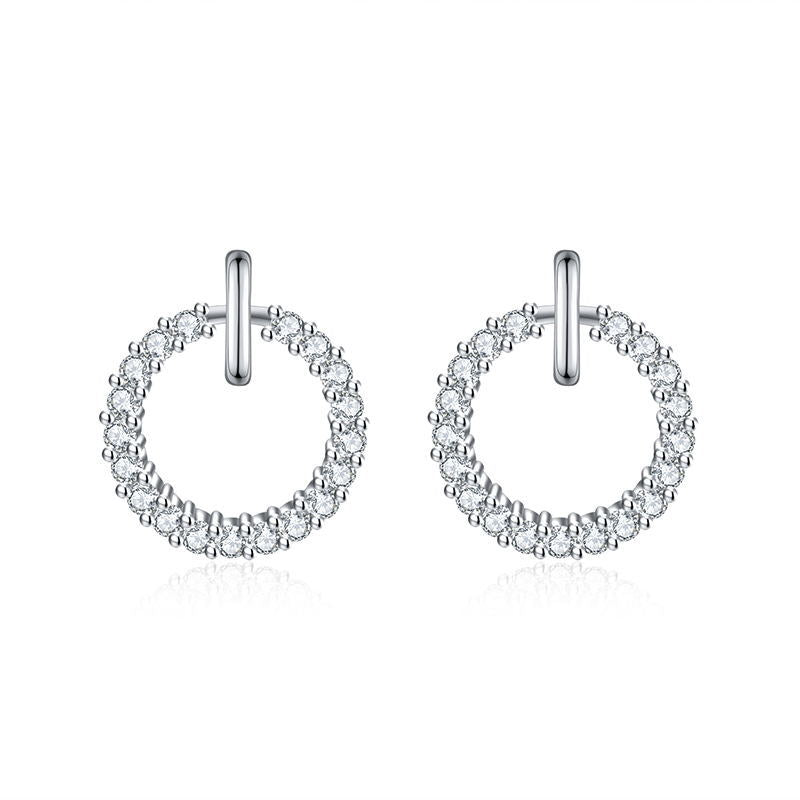 Women's Simple And Personalized Circle Cold Wind Earrings