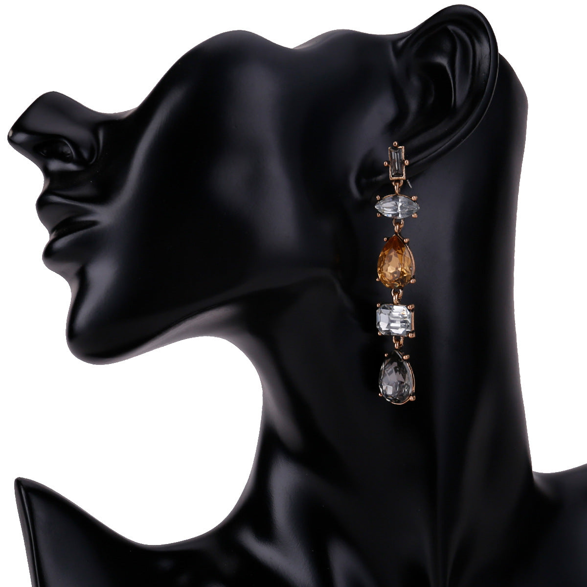 Exaggerated Trendy Multilayer Diamond Bohemian Ear Earrings