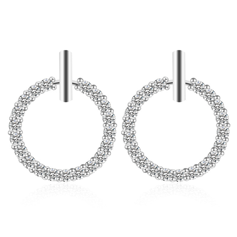 Korean Temperamental And Personalized Round Micro Earrings