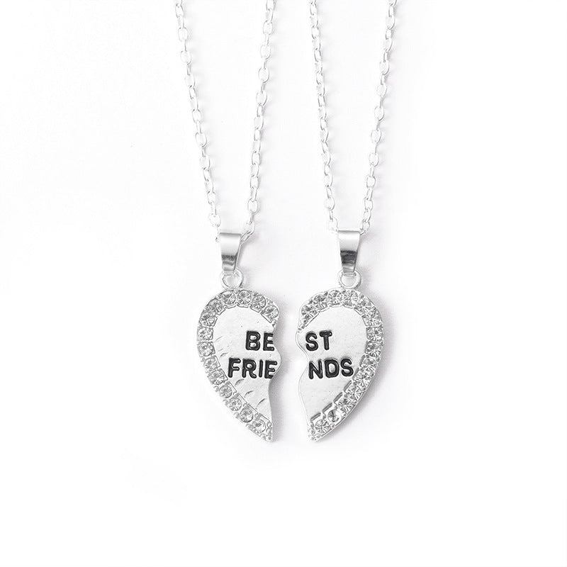 Amour anglais pendentif alliage mode bons colliers