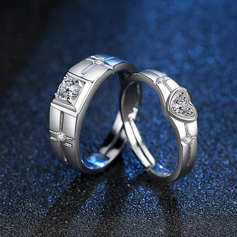Women's & Men's & Fashion Personalized And Couple Heart-shaped Rings