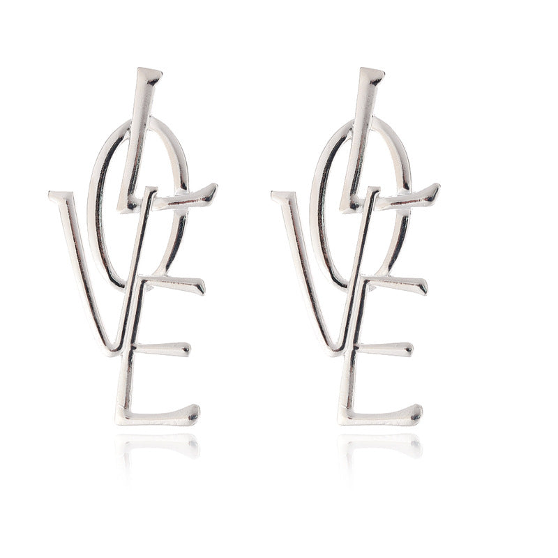 Damenmode-Ohrringe mit glänzendem Anhänger, personalisierbar, lange Ohrringe von Fashionmonger