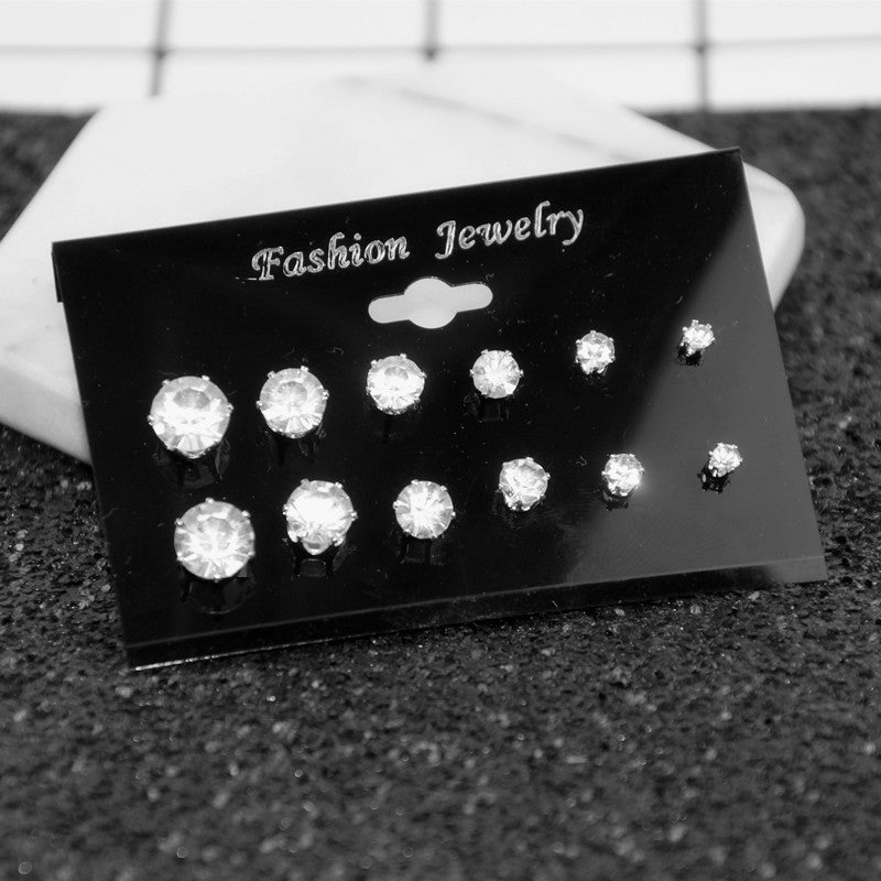 Korean Style Fresh Diamond Combination Suit Rings