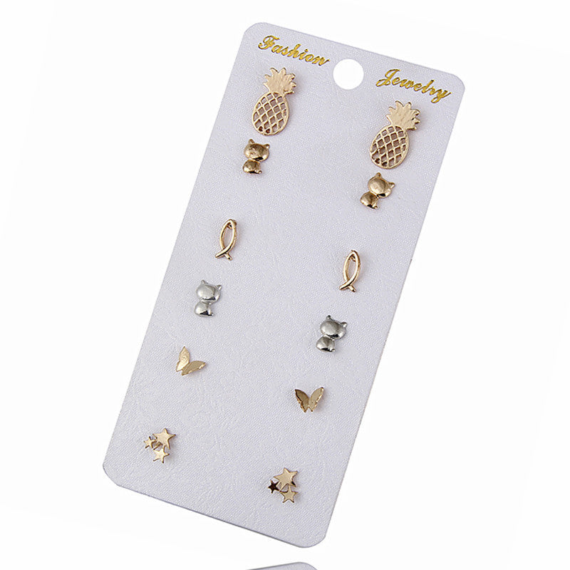 Korean Style Fresh Diamond Combination Suit Rings