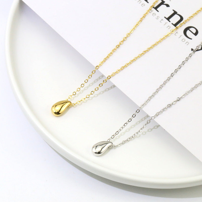 Colliers de clavicule en forme de goutte d'eau, Style coréen Simple et gracieux, tendance