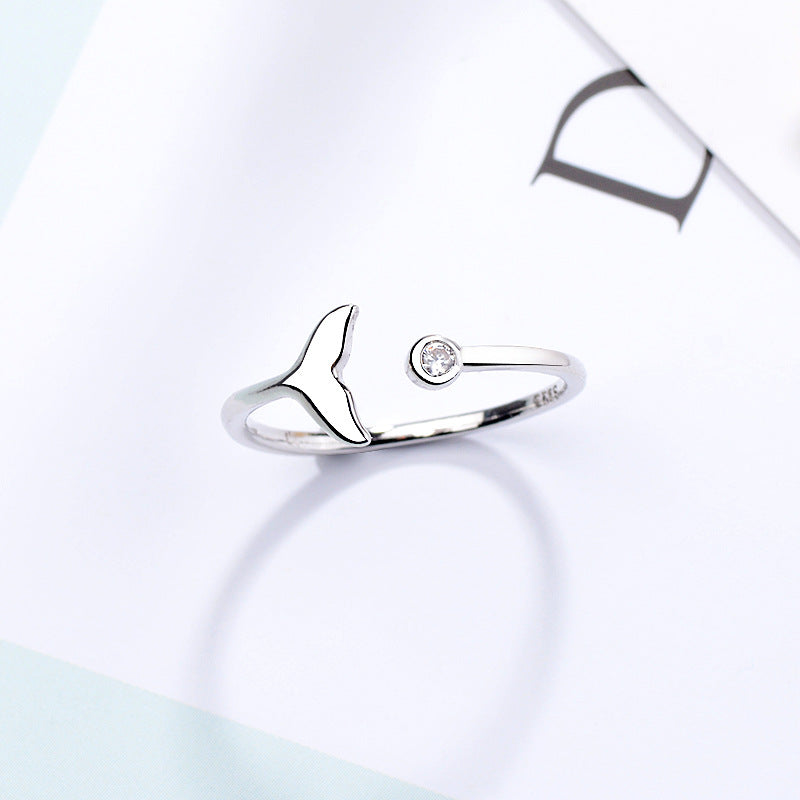 Meerjungfrauenschwanz, offener Fischschwanz, weibliche Delfinringe