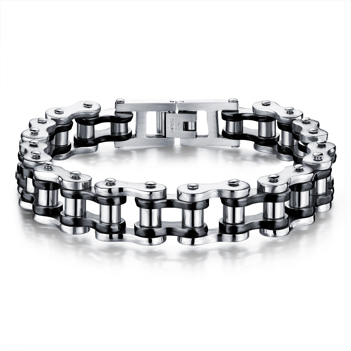 Men's Bicycle Personalized Hip Hop Stainless Steel Bracelets