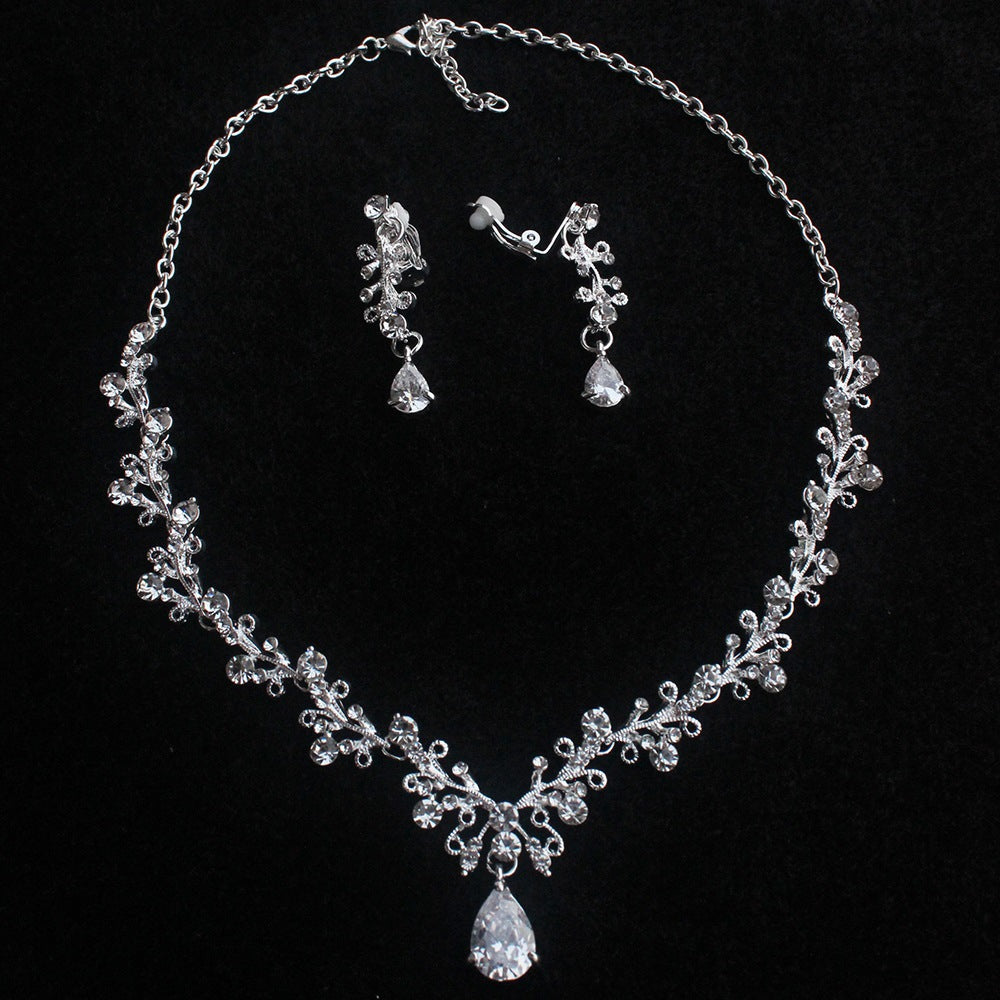 Colliers de couronne de mariage coréens en strass et Zircon, ornement de mariée