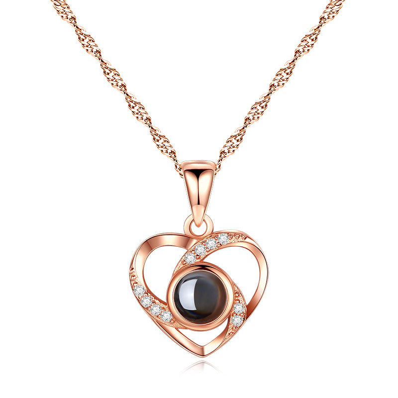 Hollow Out One Hundred Languages You Necklaces