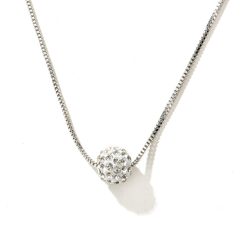 Colliers de diamants de perles de boule de strass d'ornement exquis