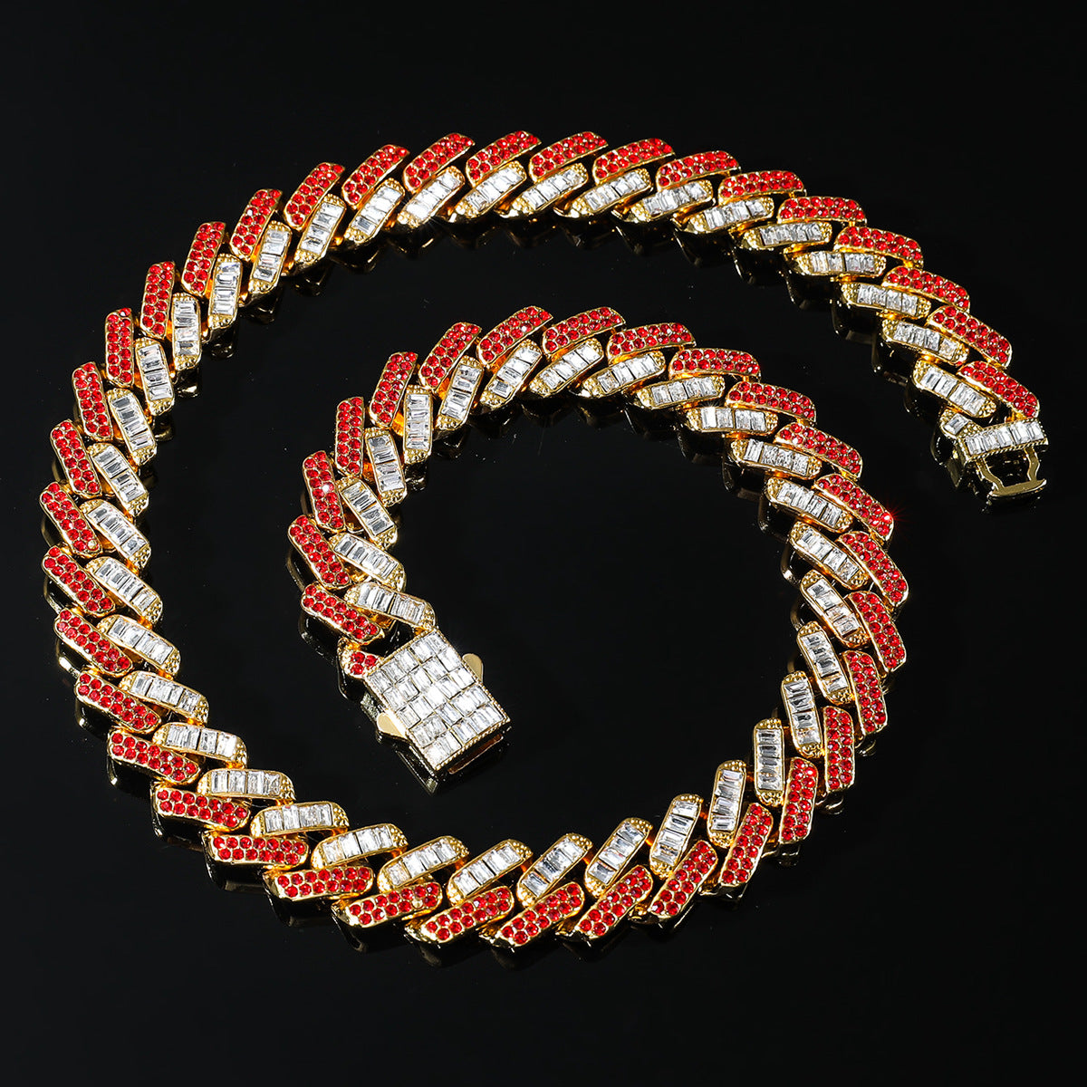 Men's Personalized Diamond Full Cuban Link Chain Necklaces