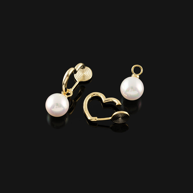 Love Pearl Exquisite Heart-shaped One-piece Mosquito Rings