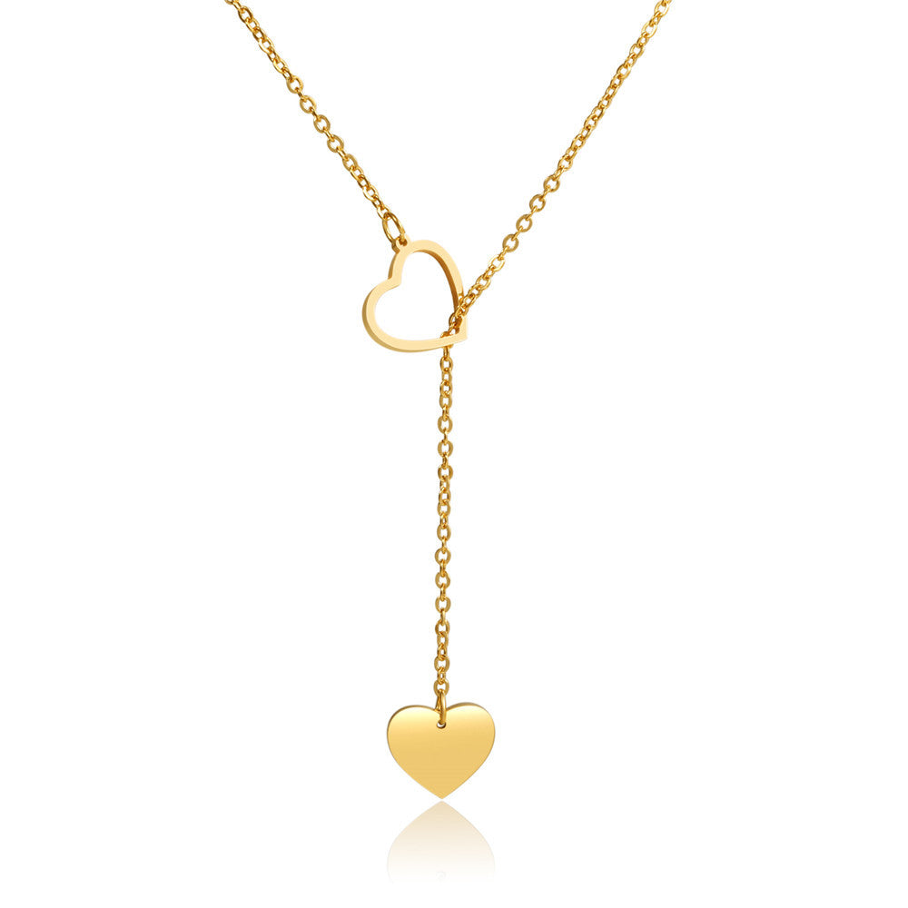 Pendentif en acier inoxydable titane plaqué or colliers mère