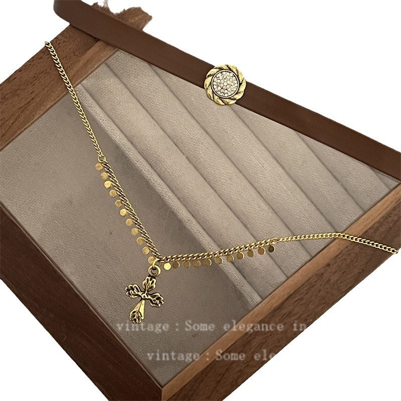 Leather Retro Textured Collar Stacked Gu Necklaces