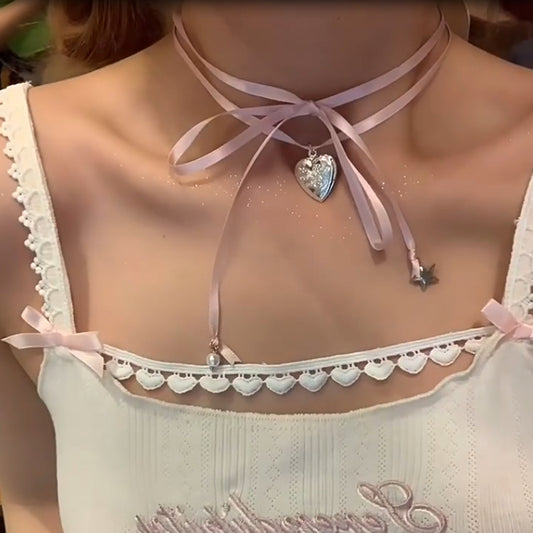 Ruban Love Neckband Summer Twin Colliers décoratifs