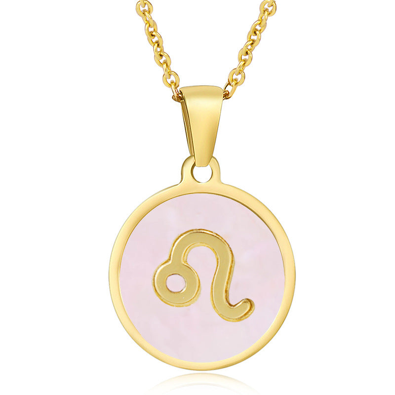 Shell Twee Constellations Stainless Constellation Pendant Necklaces