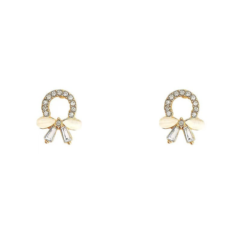 Women's Sweet Super Fairy Petite Imitation Opal Earrings