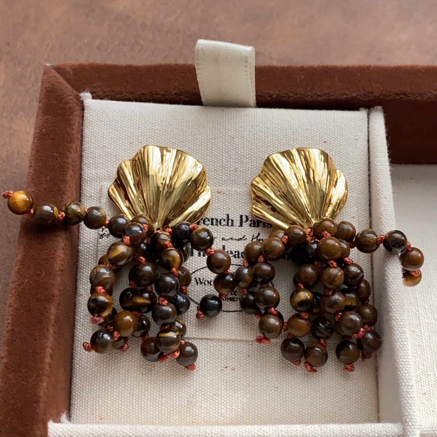 Women's Shell Pearls Tassel High Sense Minority Fashion Entry Lux Elegant Rings