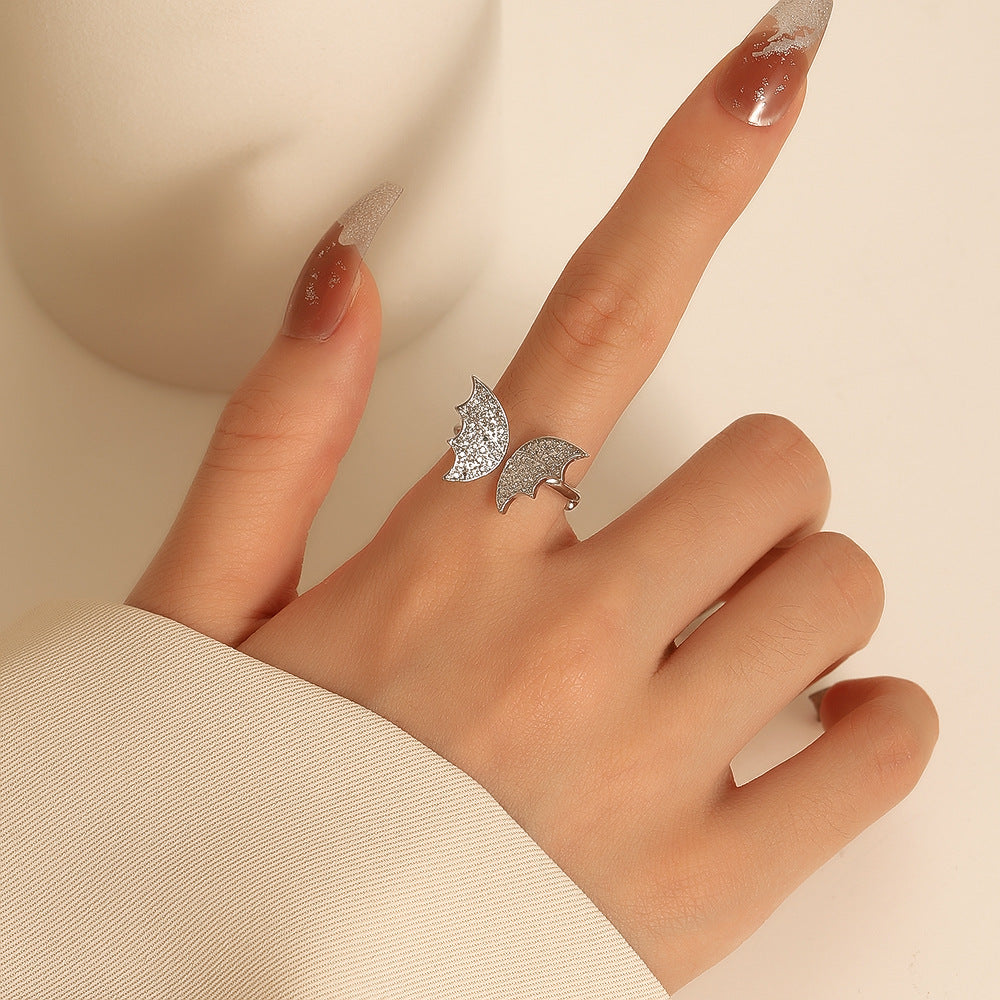Fashion Big Bowknot Retro With Opening Adjustable Diet Female Rings