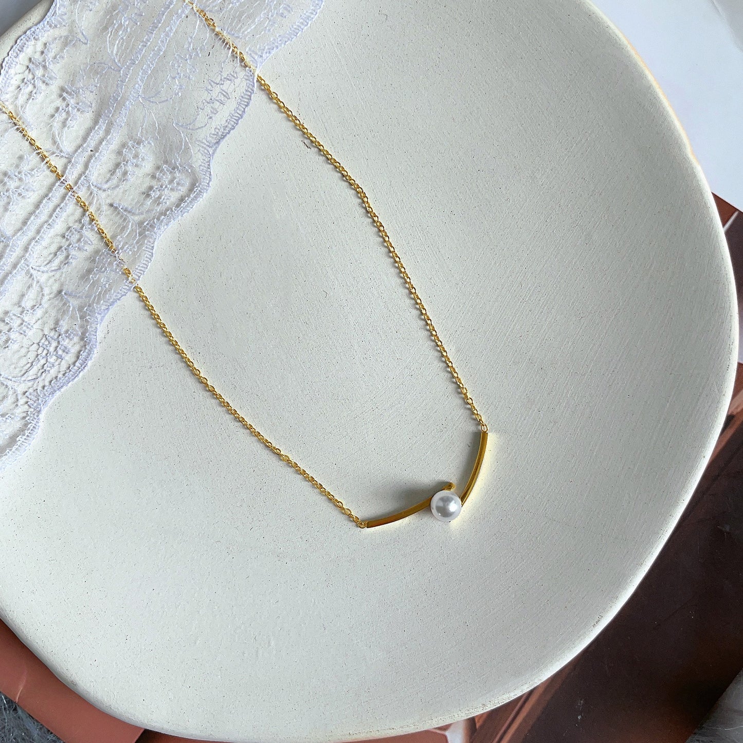 Pearl Female Light Luxury Minority Advanced Necklaces