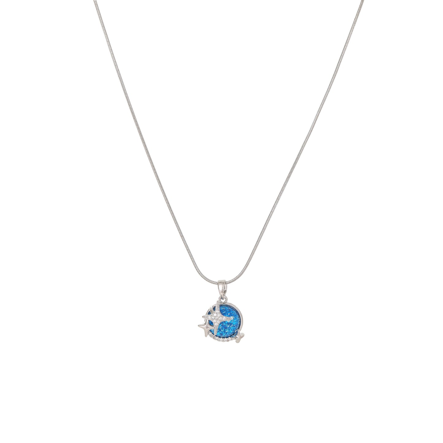 Broadcast Fashion Star Sea Titanium Steel Necklaces