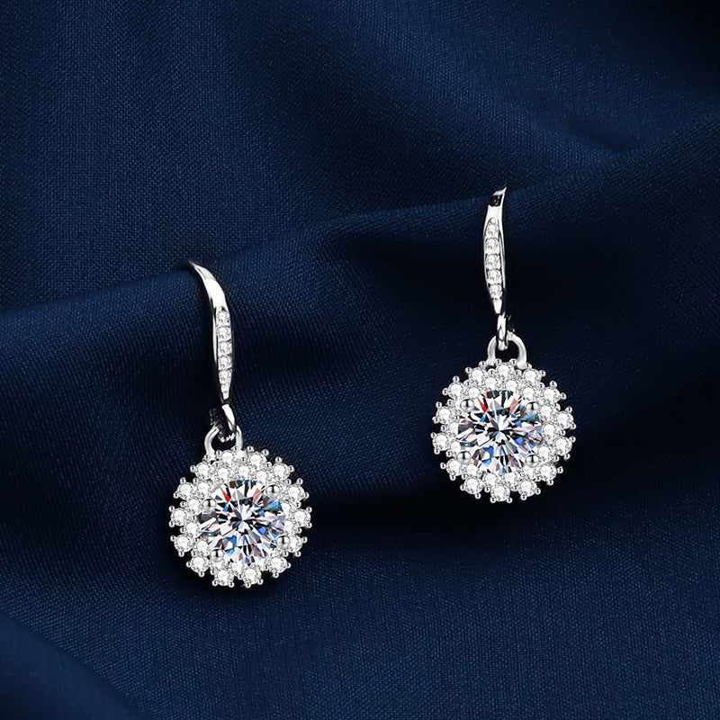 Creative Design Sunflower Ear Hooks Style Earrings