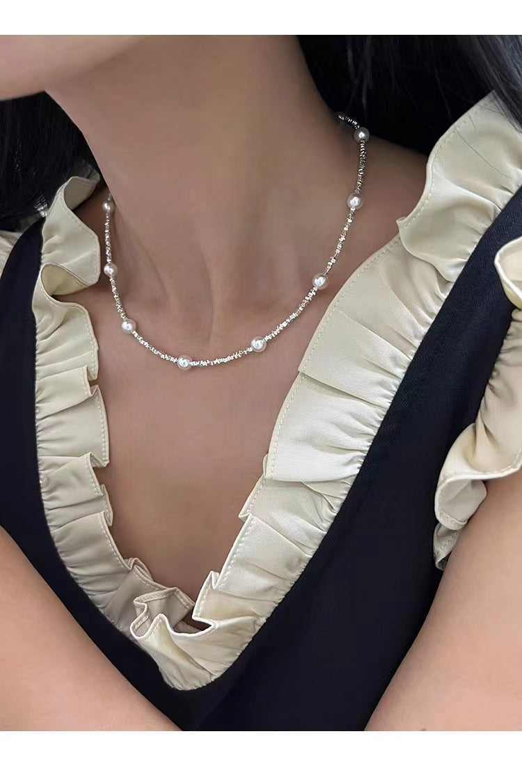 Starry Strong Light Pearl For Luxury High-grade Design Necklaces