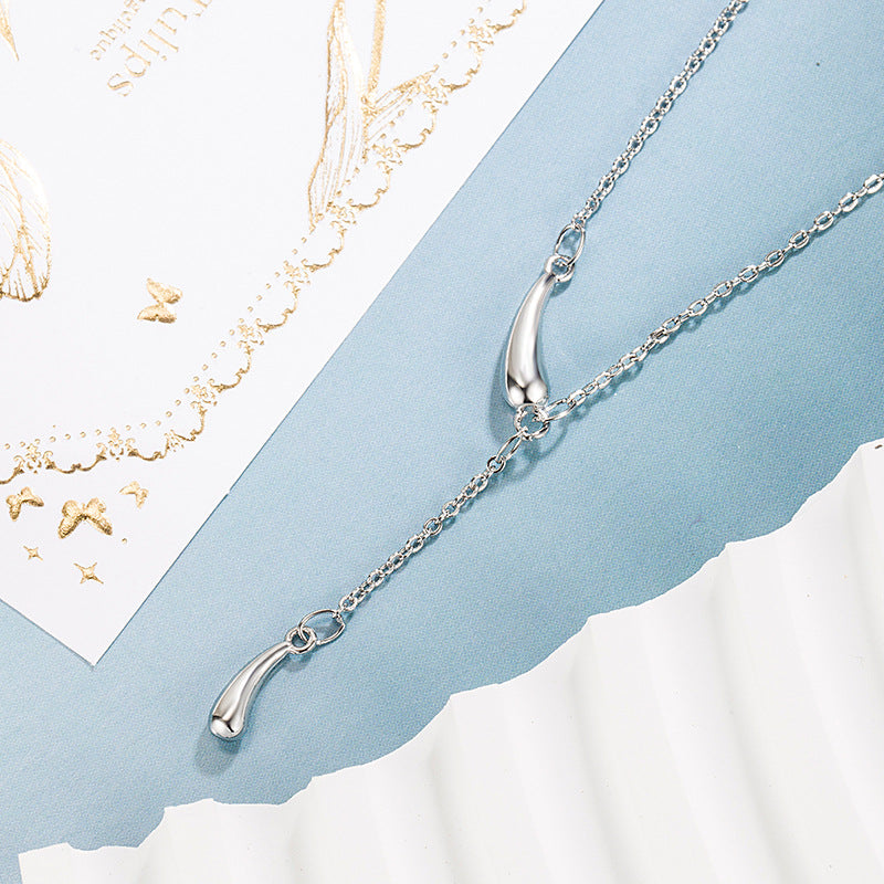 Women's Drops Tassel Design High-grade Cold Personality Necklaces